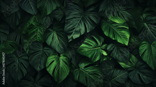 Beautiful green leaves background