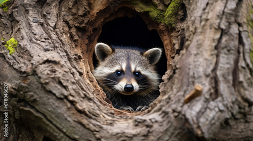Beautiful raccoon photo