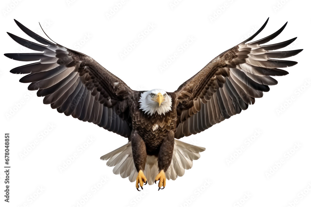 Obraz premium Eagle isolated on transparent background.