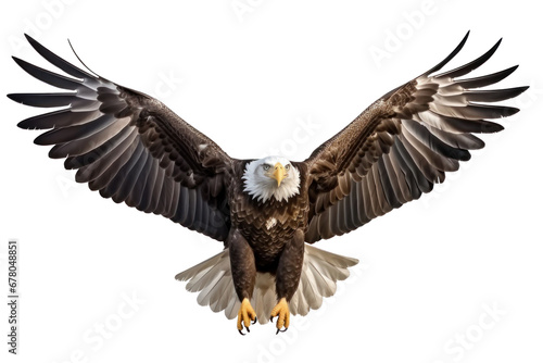 Eagle isolated on transparent background.