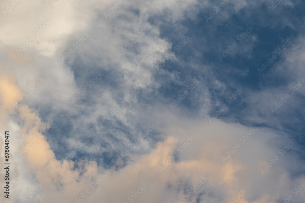 Cloudscapes in the southern hemisphere over the southern region of Africa for background use