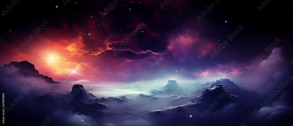 nebula stars and deep space background