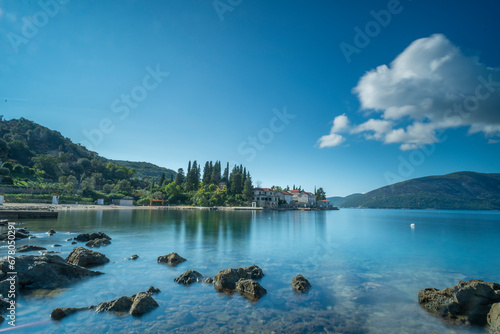 Various natural landscapes around the Bay of Kotor Montenegro