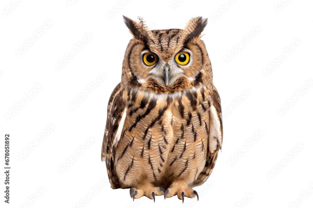 Owl isolated on transparent background. Owl isolated on transparent background.