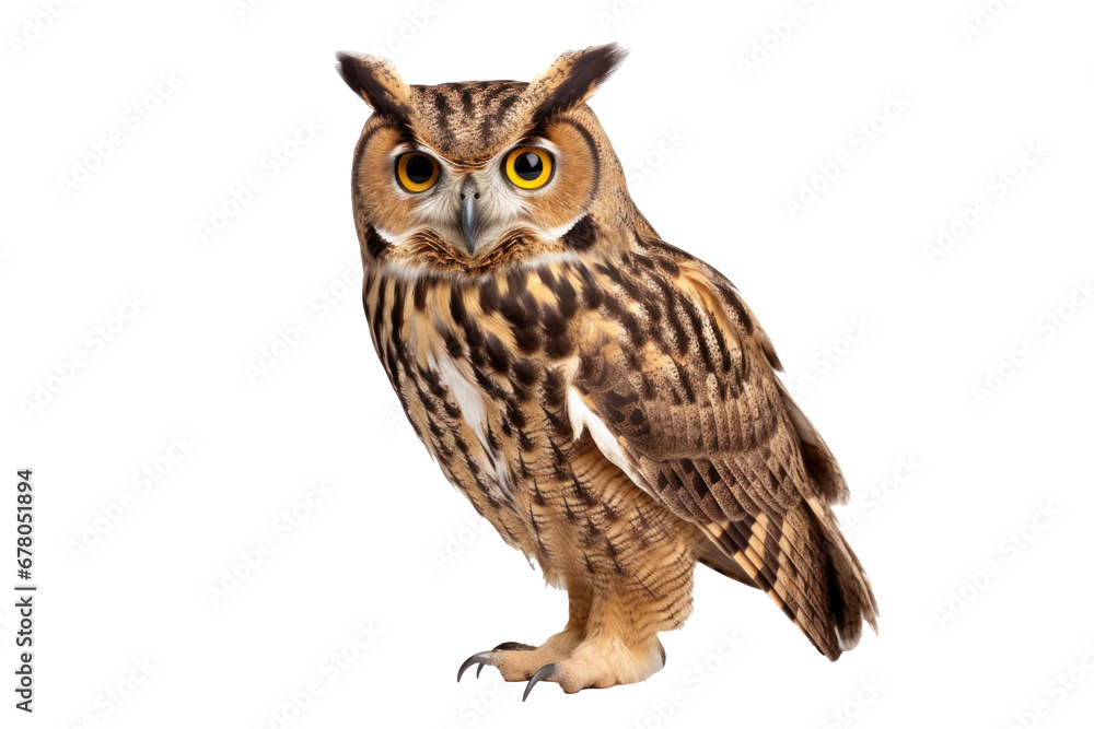 Owl isolated on transparent background. Owl isolated on transparent background.