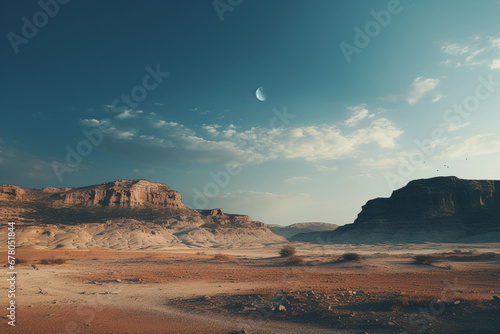 Lunar landscape in the dashte lut desert the hottest place on earth, aesthetic look photo