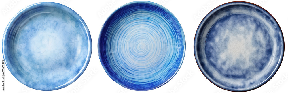 Empty blue ceramic pottery plate transparent background PNG clipart Empty blue ceramic pottery plate transparent background PNG clipart
