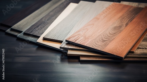 Laminate floor  Samples of wood texture parquet for flooring and interior design