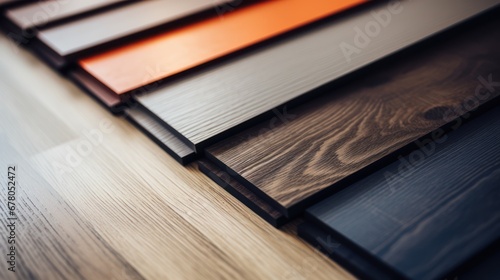 Laminate floor  Samples of wood texture parquet for flooring and interior design