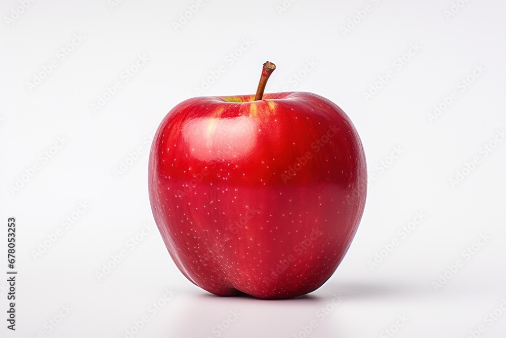 red apple on white background red apple on white background