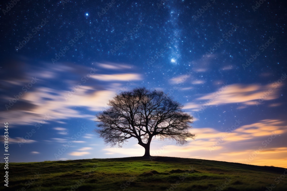Fototapeta premium tree in the night