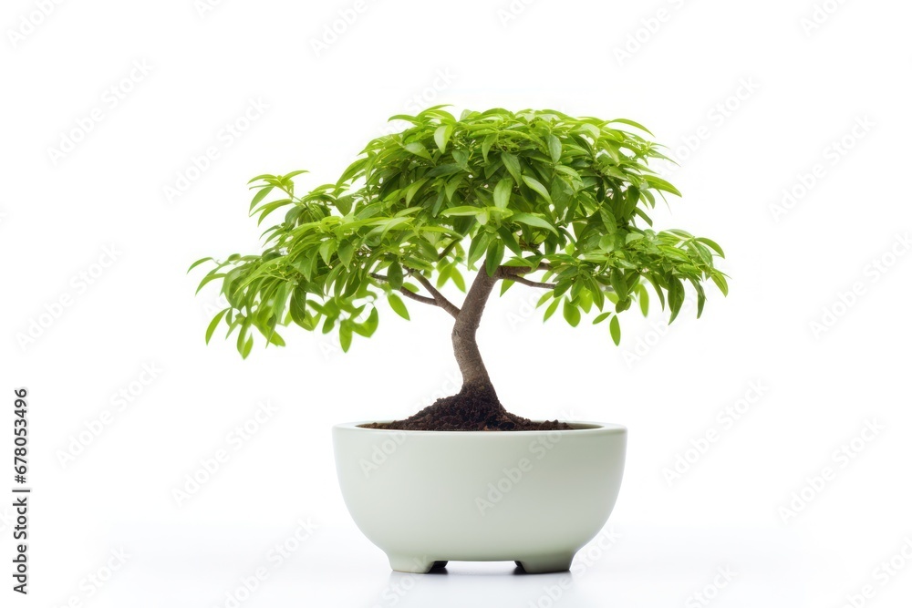 Fotobehang Bonsai bonsai tree isolated #678053496