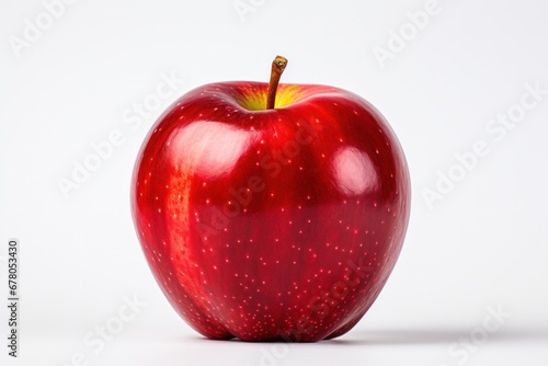 red apple isolated on white