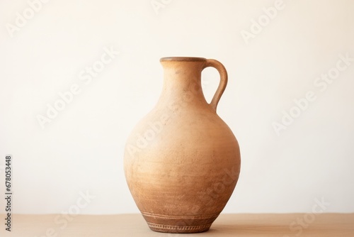 jug on a wooden background photo
