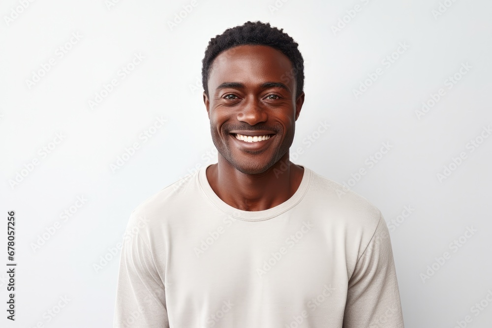 Portrait of a happy black male model Portrait of a happy black male model