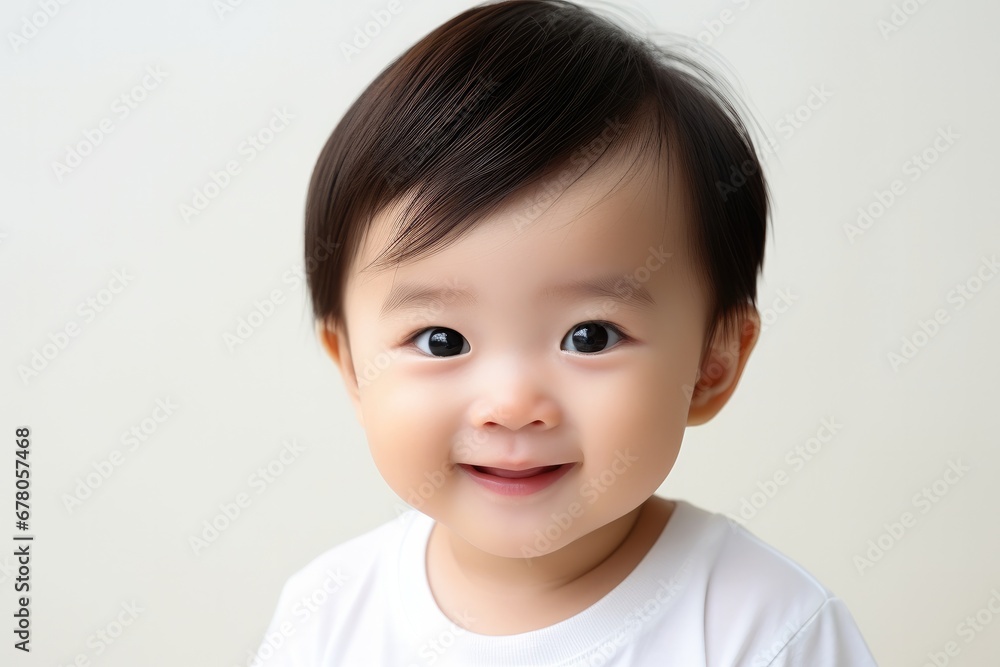 Adorable Asian toddler with a bright smile, Adorable Asian toddler with a bright smile,