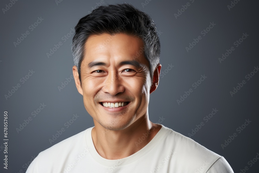 Portrait of a smiling elderly Asian man Portrait of a smiling elderly Asian man