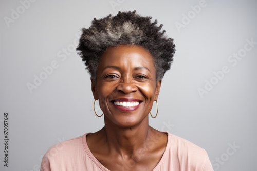 Portrait of a smiling elderly woman © Leli
