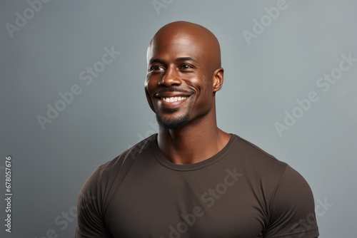 Portrait of a happy black male model