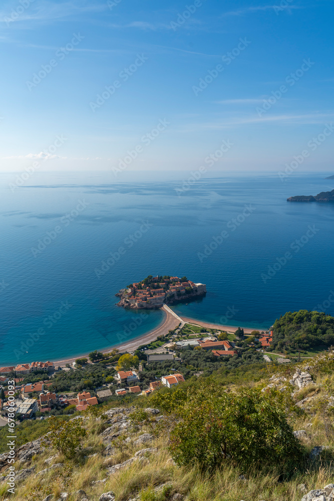Photos of the facility located on the island of Sveti Stefan in Montenegro