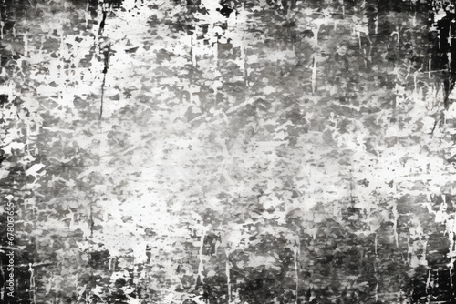 monochrome abstract distressed overlay grunge texture on a white background