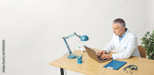 Doctor giving online consultations to patients