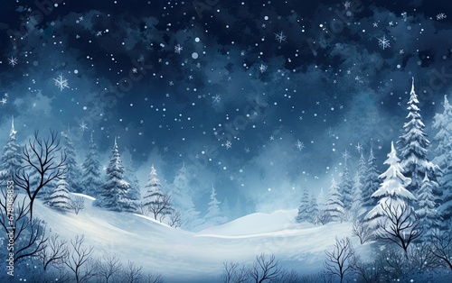 Winter Christmas background