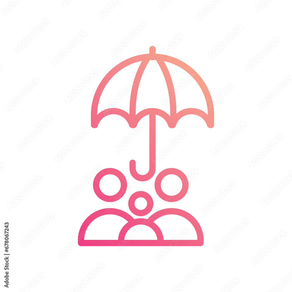 Life Insurance icon isolate white background vector stock illustration. Life Insurance icon isolate white background vector stock illustration.