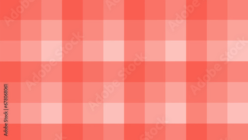 Red plaid fabric texture as a background 