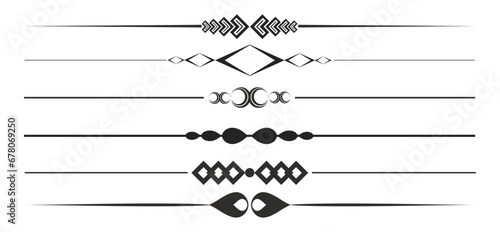 Collection of decorative page dividers