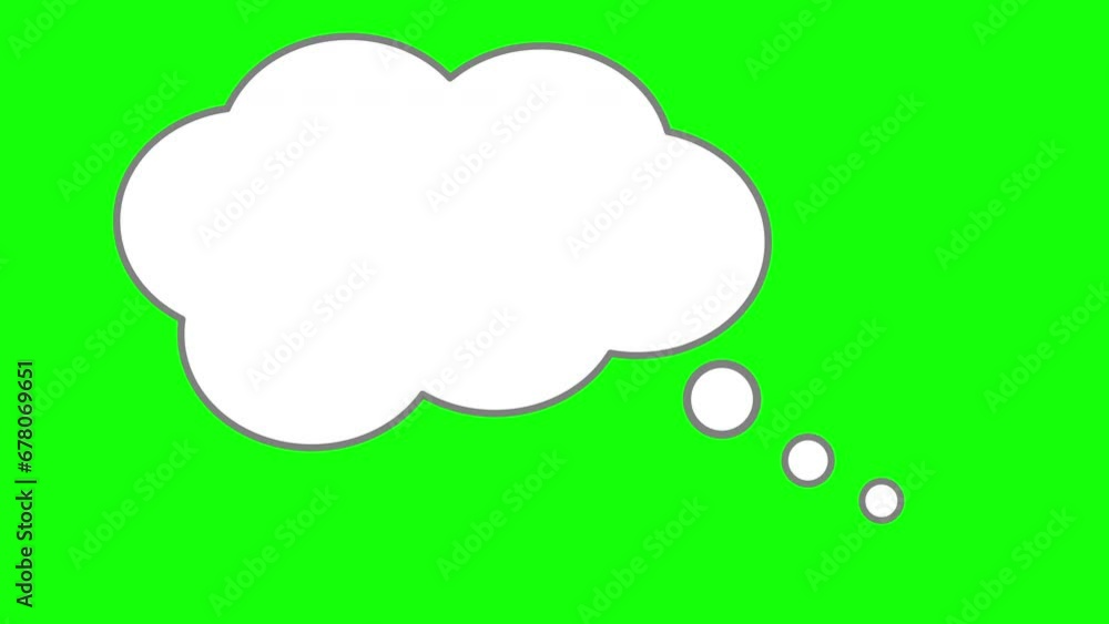 考え中の雲のような形の吹き出し 考え中の雲のような形の吹き出し