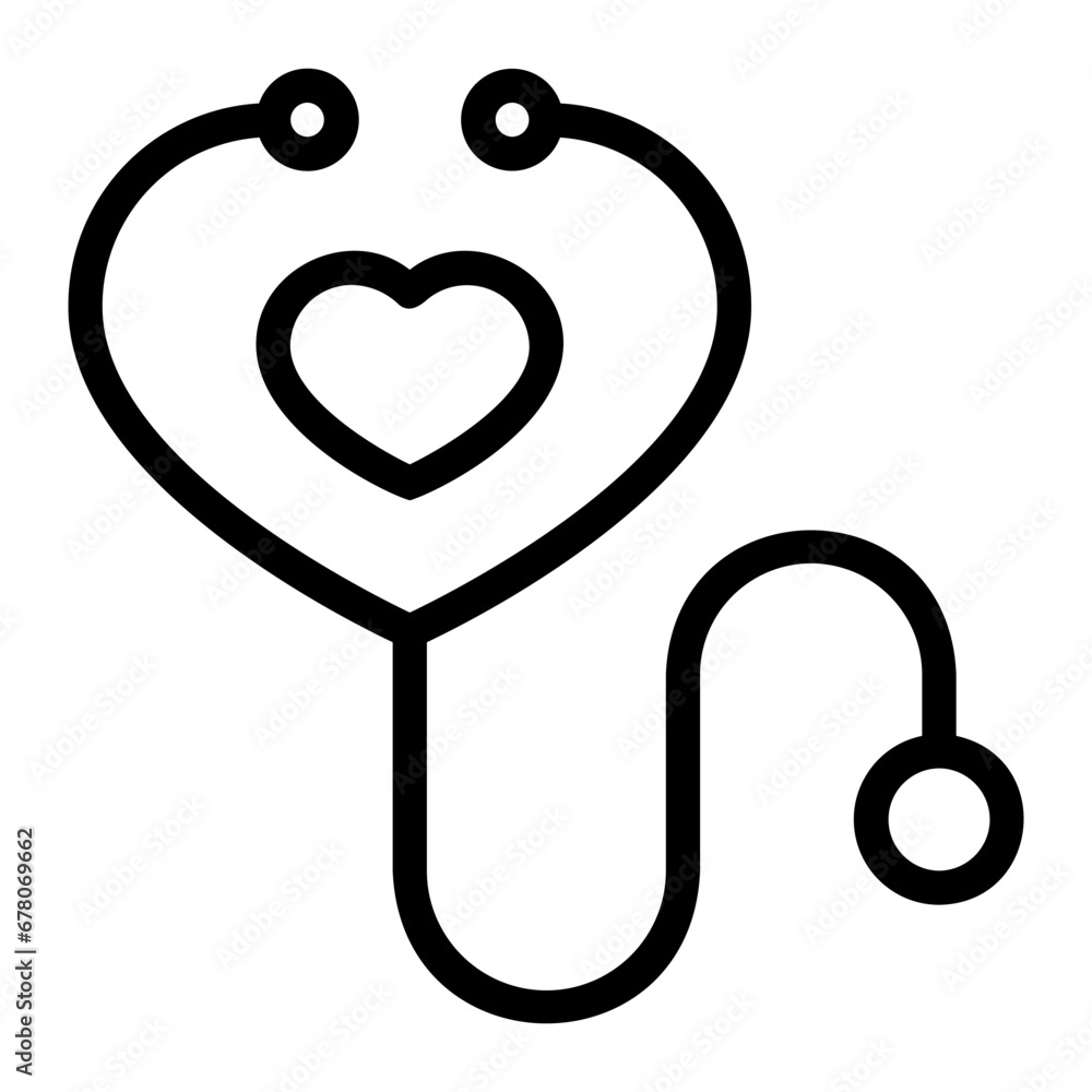 stethoscope line icon stethoscope line icon