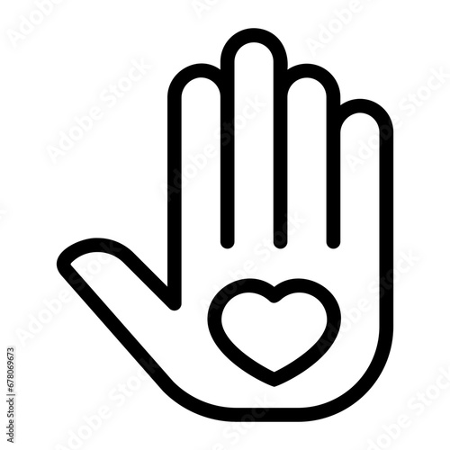 volunteer line icon
