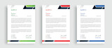 Professional corporate business stationery letterhead template design