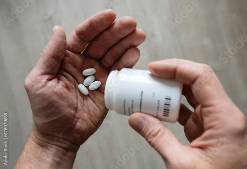 hand with pills