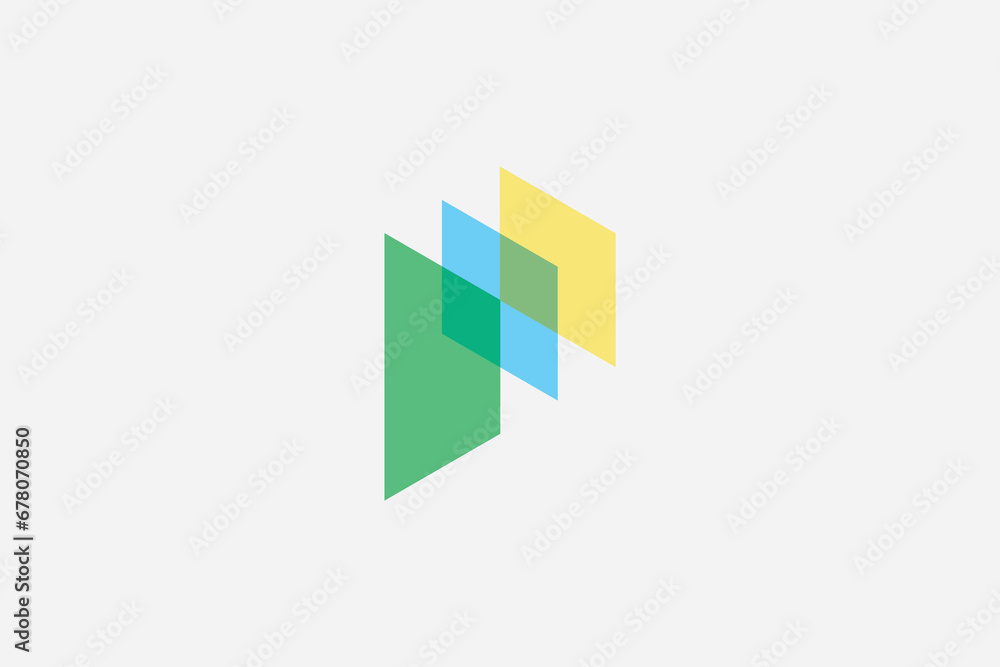 Letter P logo design illustration vector template Letter P logo design illustration vector template
