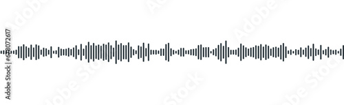 Obraz na płótnie podcast sound waveform pattern for radio audio, music player, video editor, voise message in social media chats, voice assistant, recorder. vector illustration w salonie