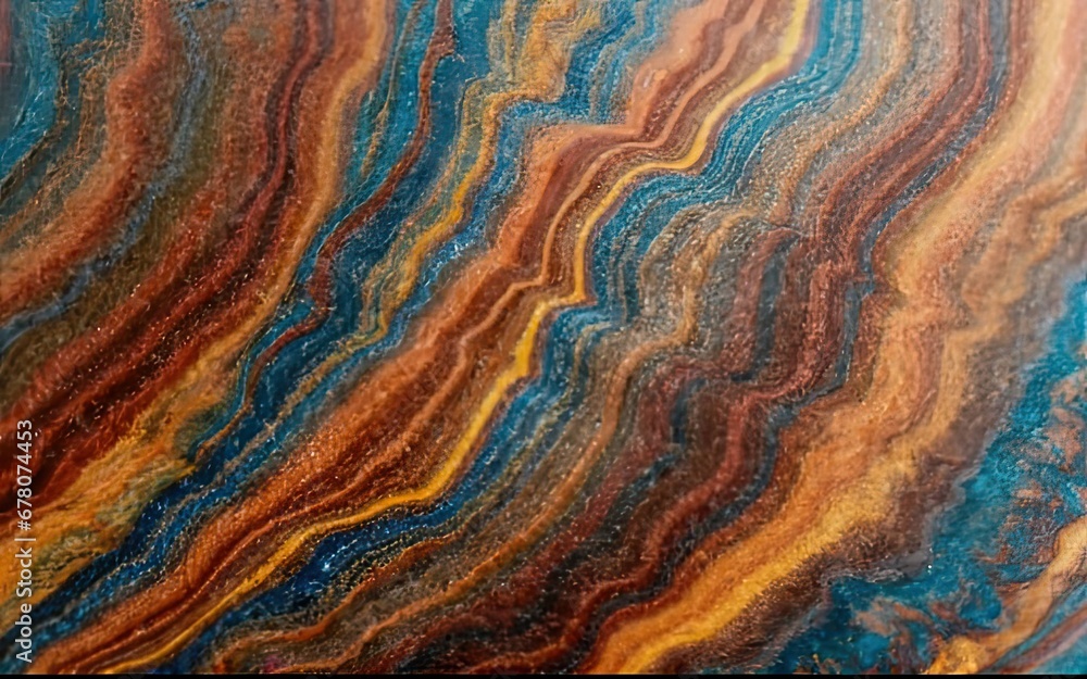 fluid metallic paint pour and color blending with Generative AI. fluid metallic paint pour and color blending with Generative AI.