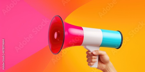 A Hand Holding A Megaphone