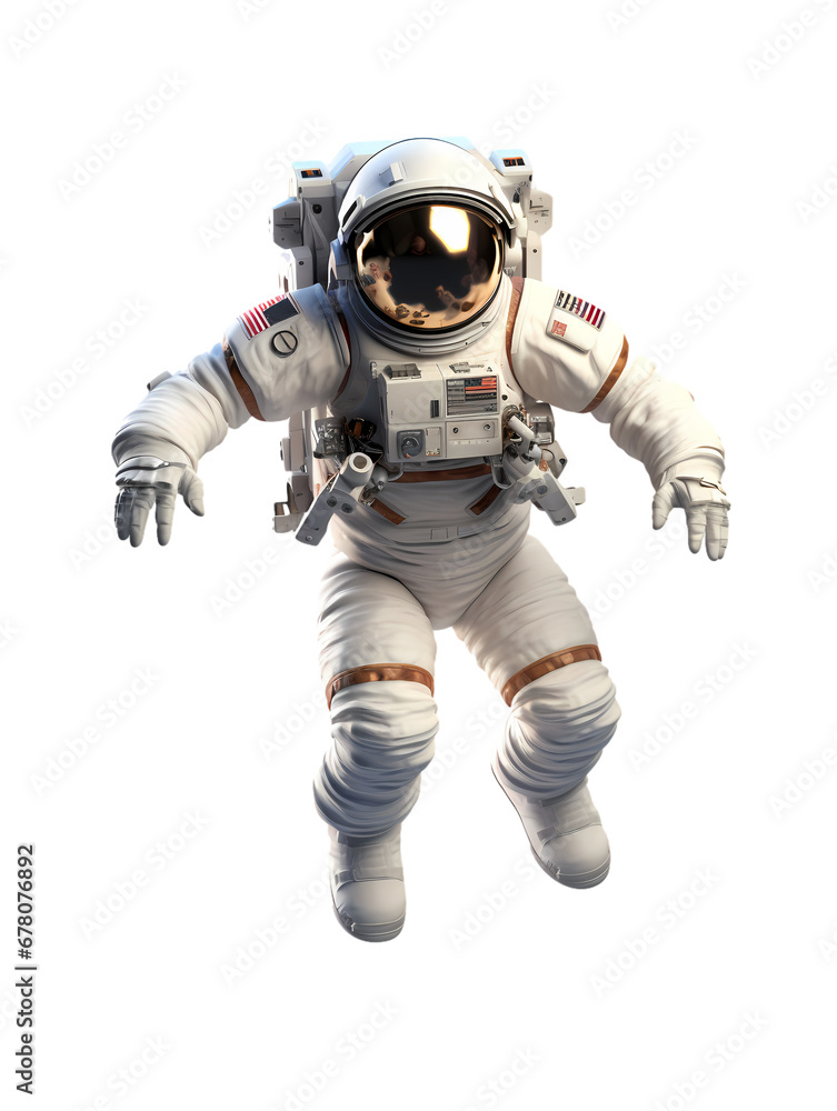 Astronaut on transparent background, white background, isolated, commercial photography Astronaut on transparent background, white background, isolated, commercial photography