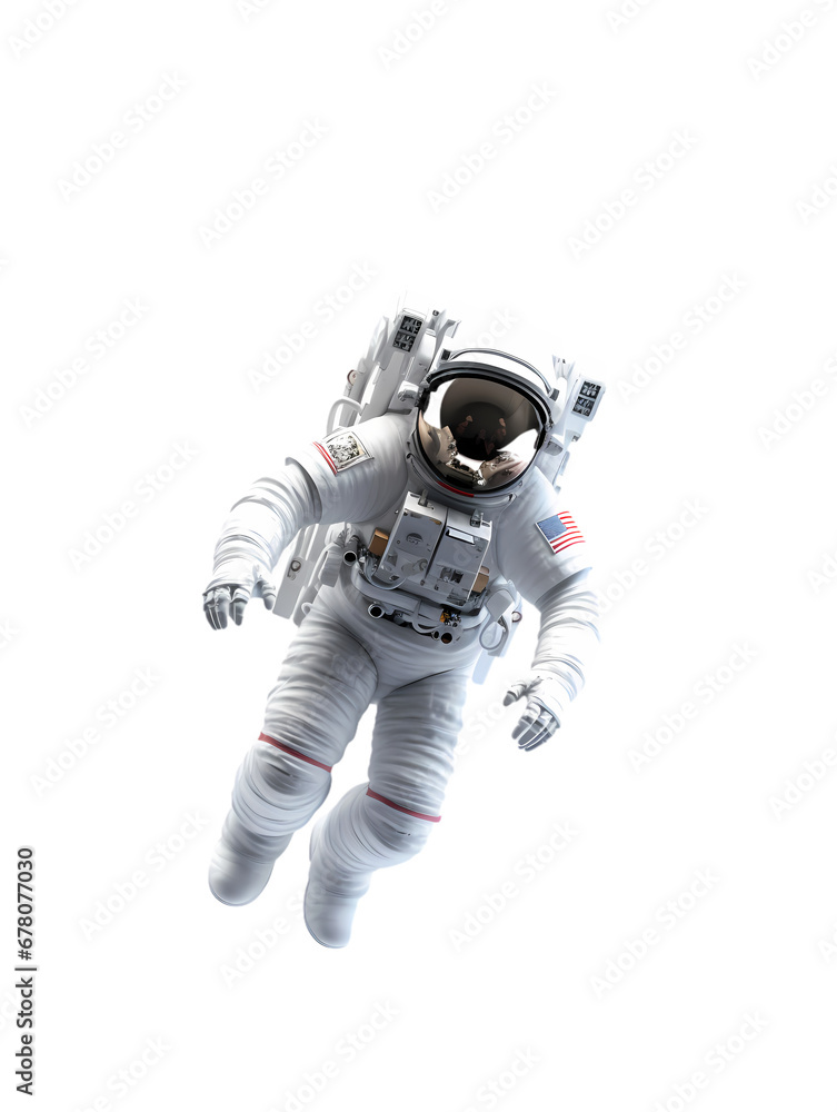 Astronaut on transparent background, white background, isolated, commercial photography Astronaut on transparent background, white background, isolated, commercial photography
