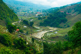 Village and Rice field terraces in Sapa, North Vietnam