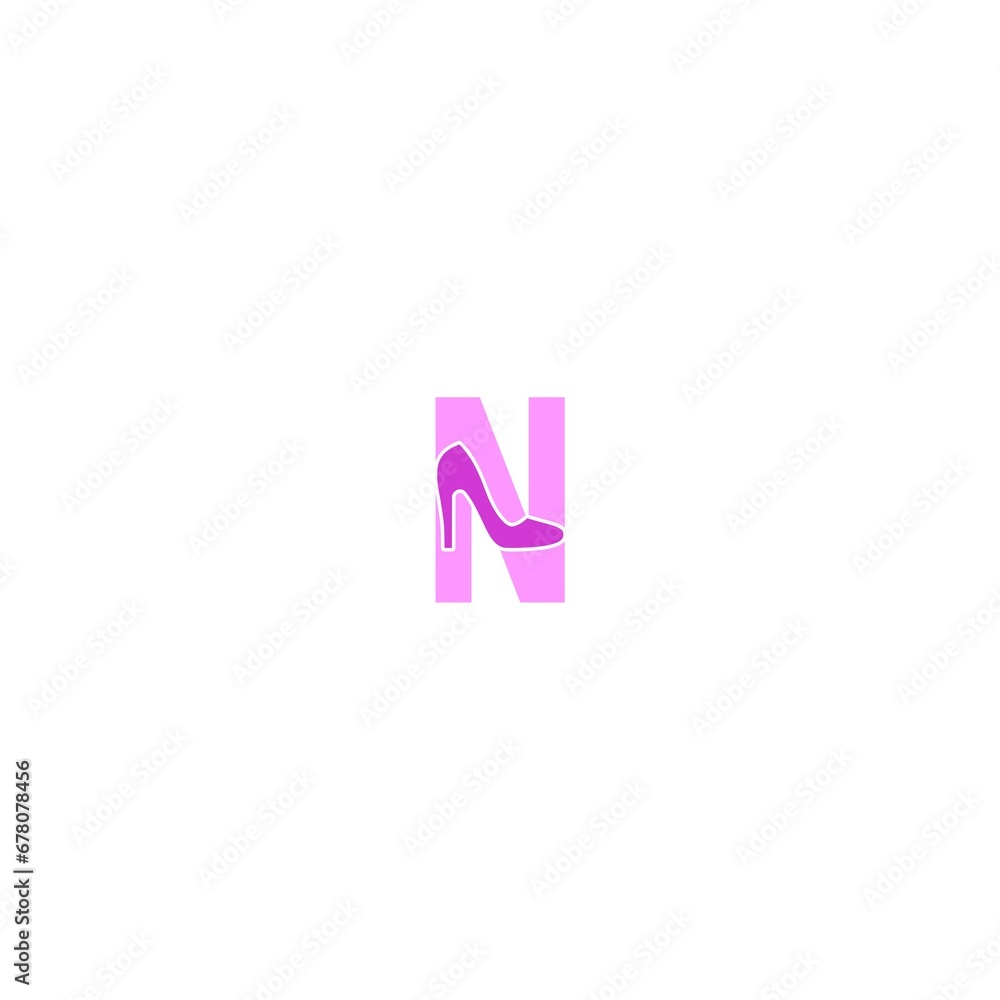 Letter N logo isolated on white background Letter N logo isolated on white background