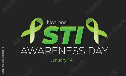 National sexually transmitted infection awareness day. background, banner, card, poster, template. Vector illustration. photo