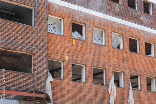 Εκτύπωση καμβά A derelict and disused building in Stratford, London, England