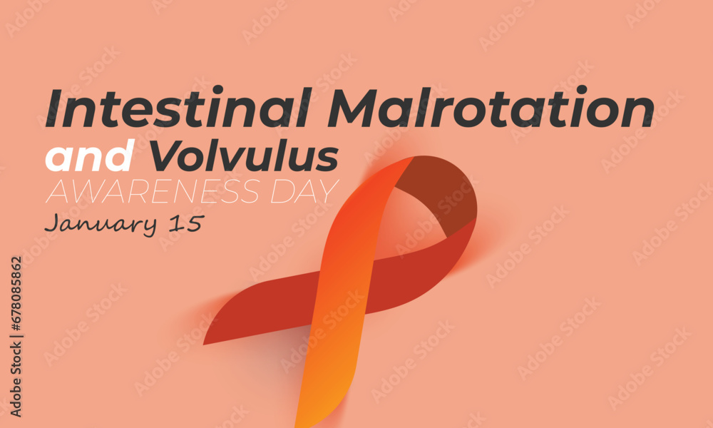 Bowel Malrotation and Volvulus Awareness Day. background, banner, card ...
