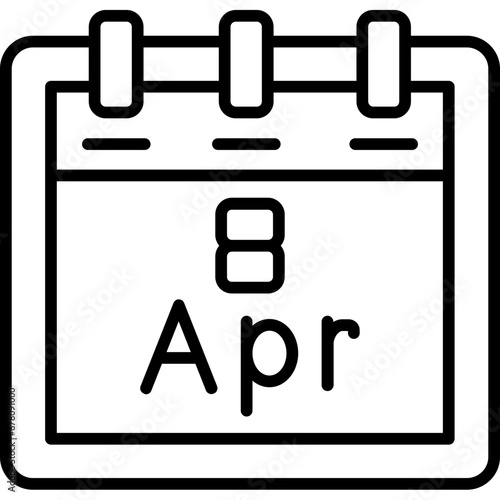 April 8 Icon