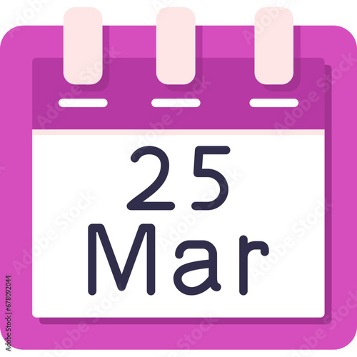 March 25 Icon