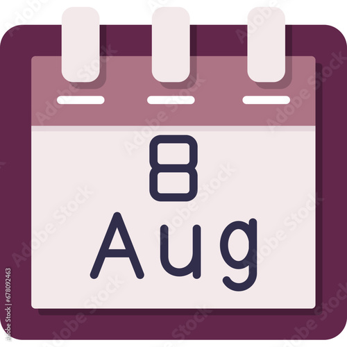 August 8 Icon