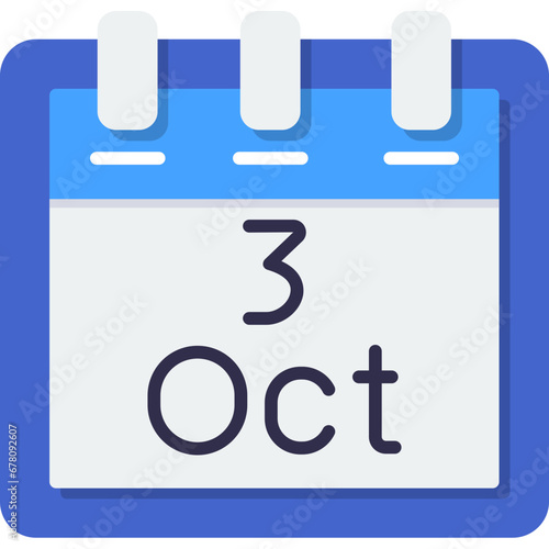 October 3 Icon